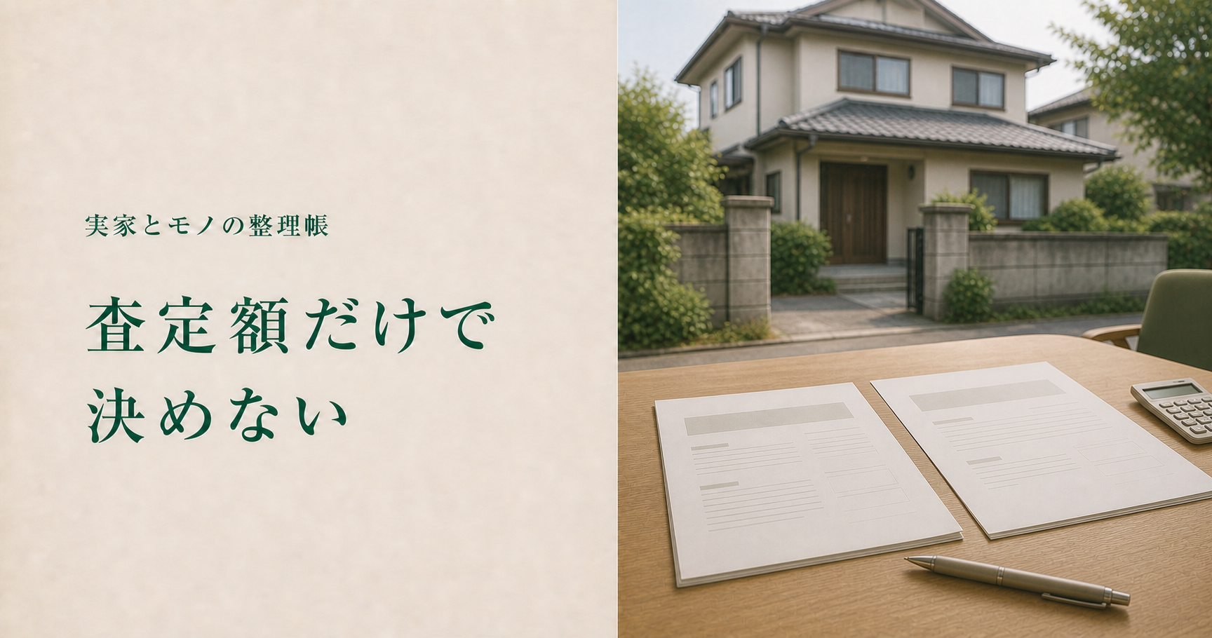 空き家買取の査定額と契約条件を比較する