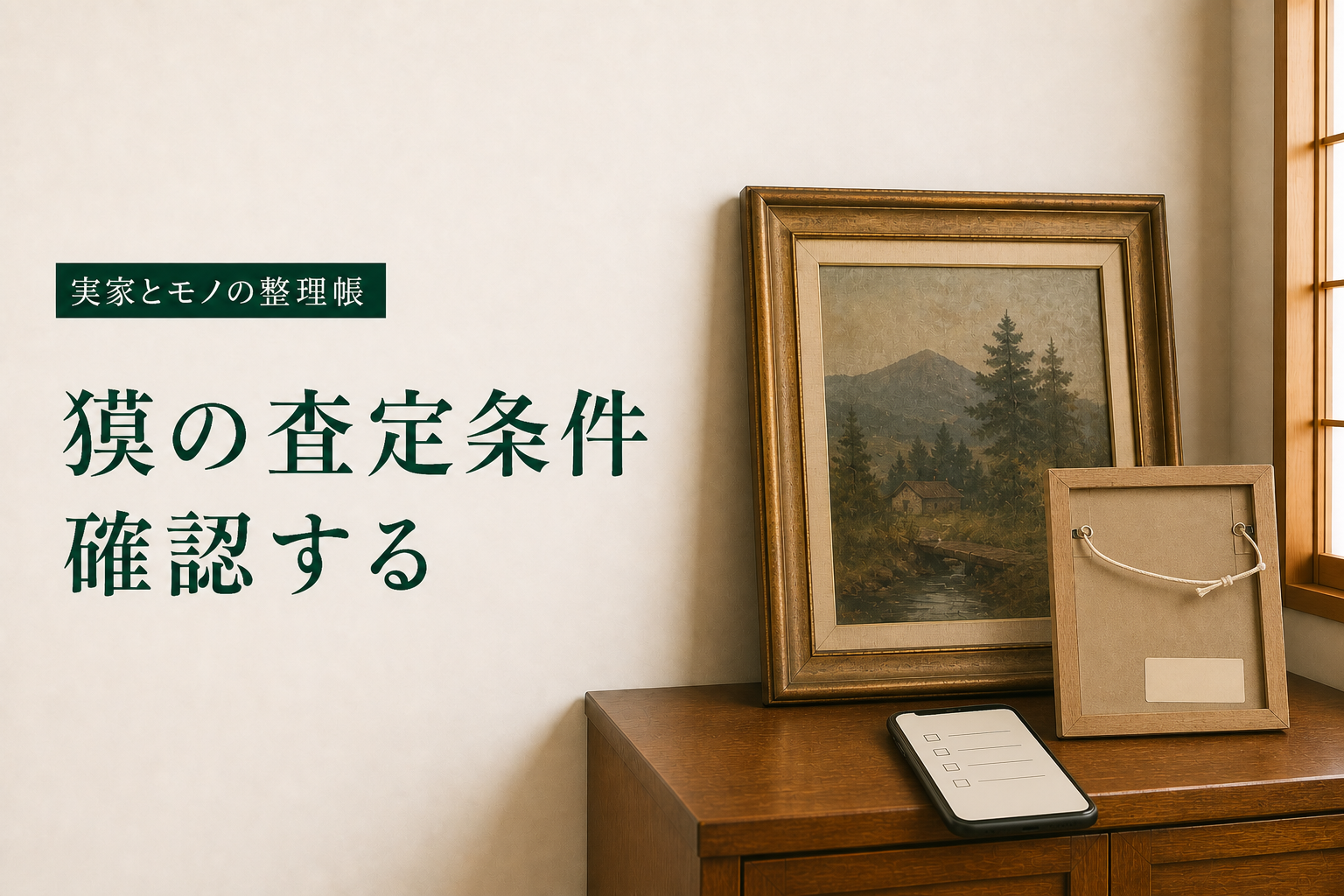 美術品買取専門店「獏」の査定条件を確認する記事のアイキャッチ