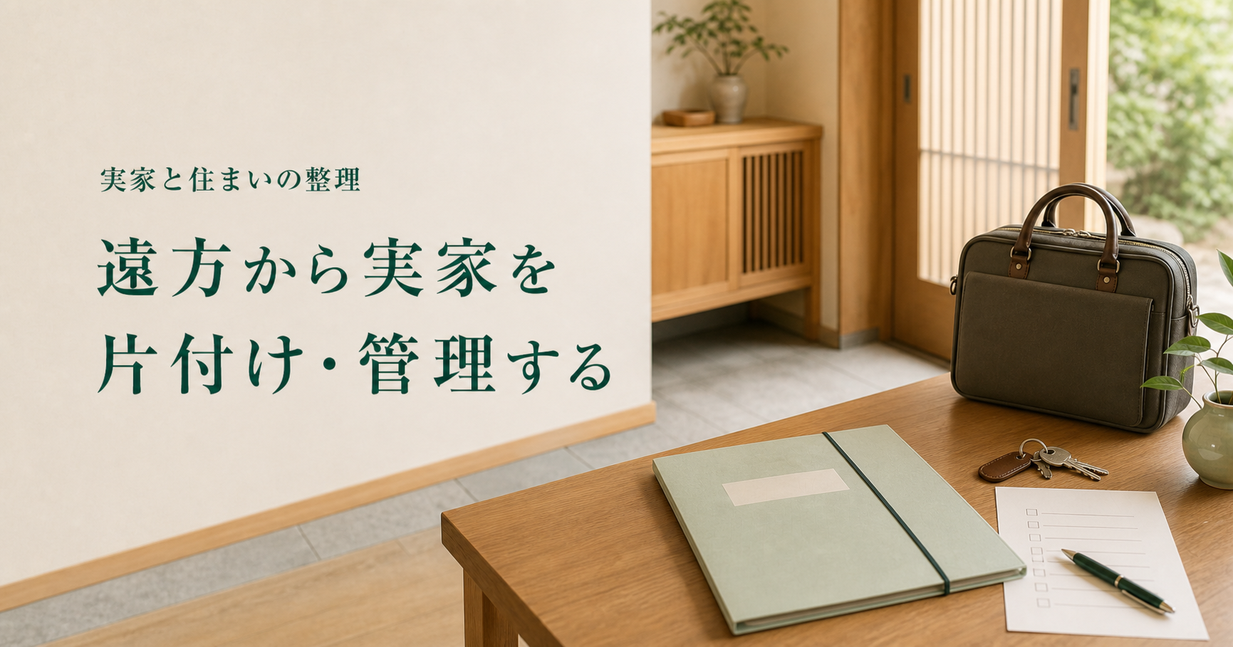 遠方から実家を片付け・管理するときのアイキャッチ